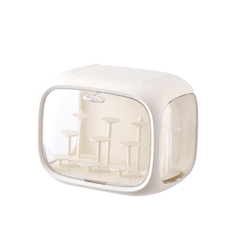 y169-308盲盒手办展示盒带灯玛透明收纳盒手办整理盒玩偶收纳柜详情图1