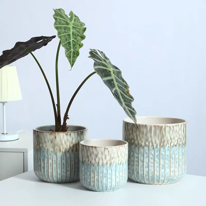 园艺花盆塑料陶瓷花瓶容器多款可选花盆塑料g陶瓷脸盆家居装饰详情图1