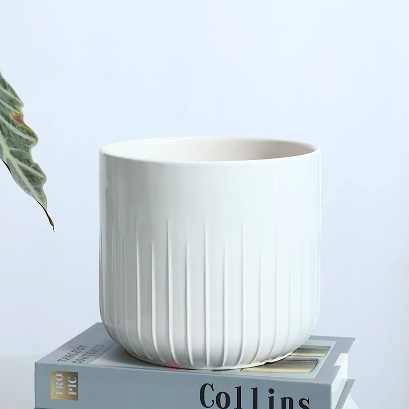 园艺花盆塑料陶瓷花瓶容器多款可选花盆塑料g陶瓷脸盆家居装饰详情图3