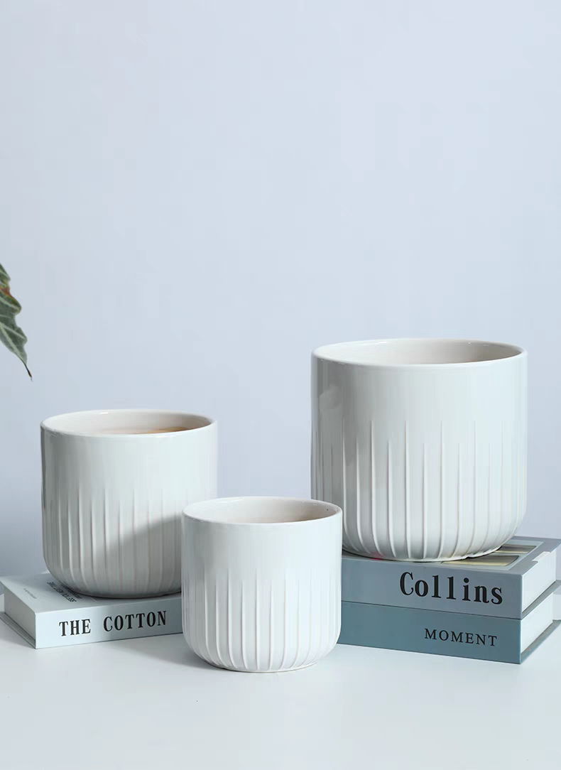 园艺花盆塑料陶瓷花瓶容器多款可选花盆塑料g陶瓷脸盆家居装饰详情图2