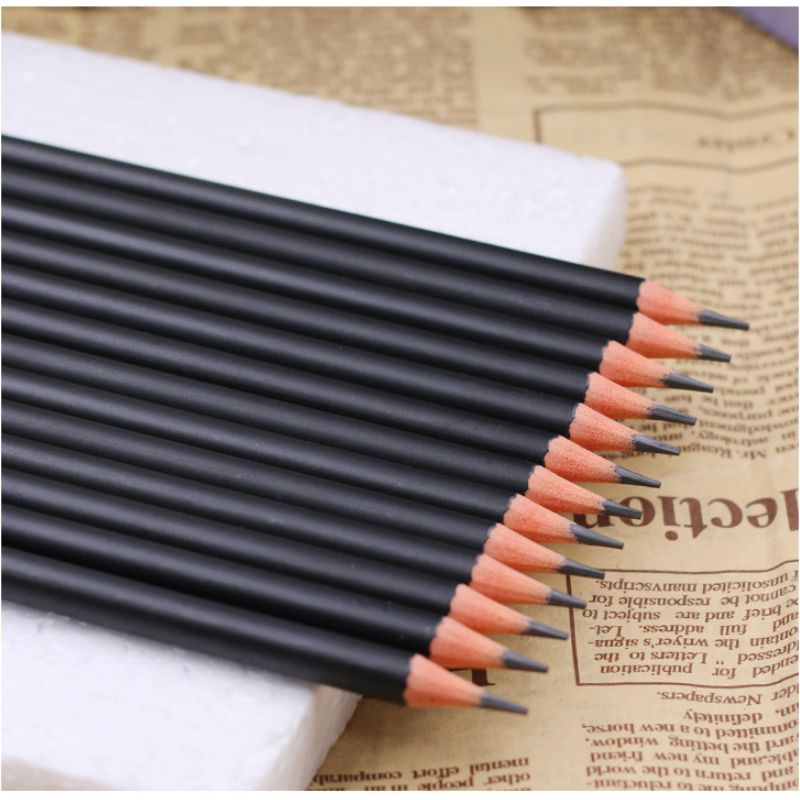 铅笔厂家hb铅笔定制logo批发黑色环保圆杆儿童写不断外贸广告铅笔详情图1