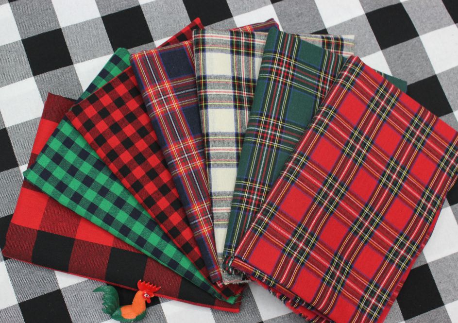 圣诞格子布详情图1