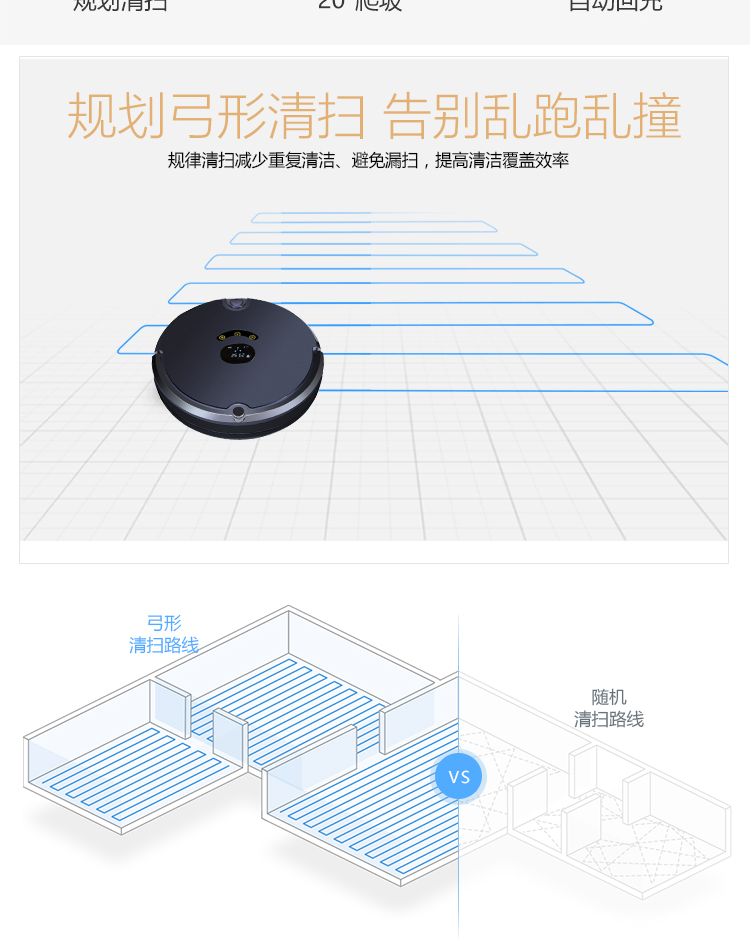 mdhl麦迪哈雷全自动扫地机器人app智能扫地机拖地机器人吸尘器家用详情图1