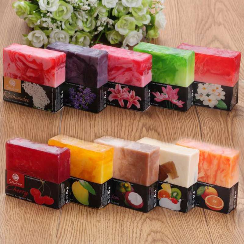 saboo泰国手工皂精油香皂 天然全身亮白洗脸肥皂原装进口正品详情图6