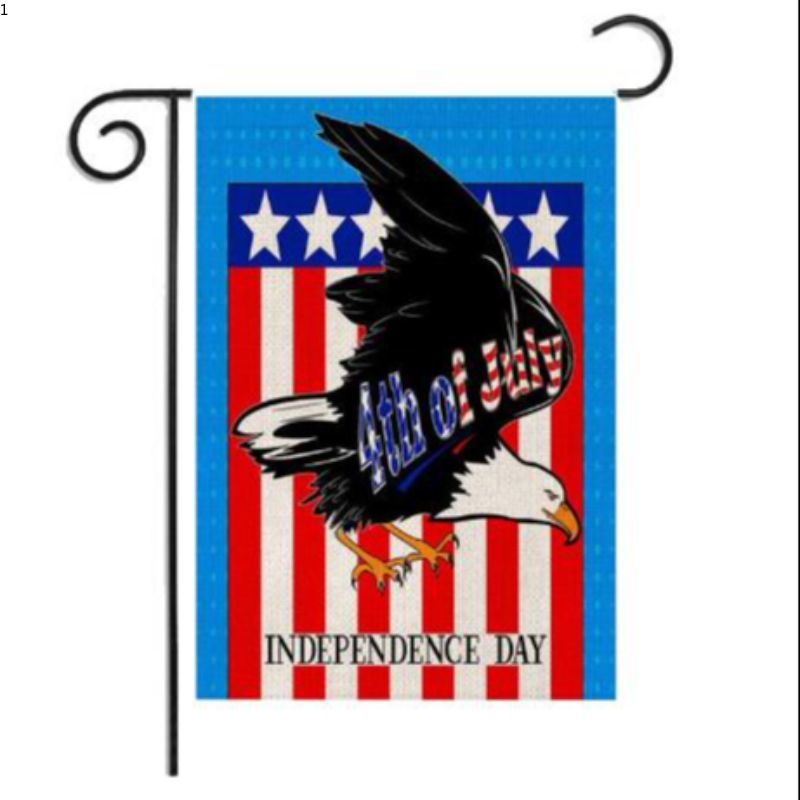 亚马逊专供夏季花园旗数码双面亚麻印花图案户外庭院旗帜厂家批发16详情图5