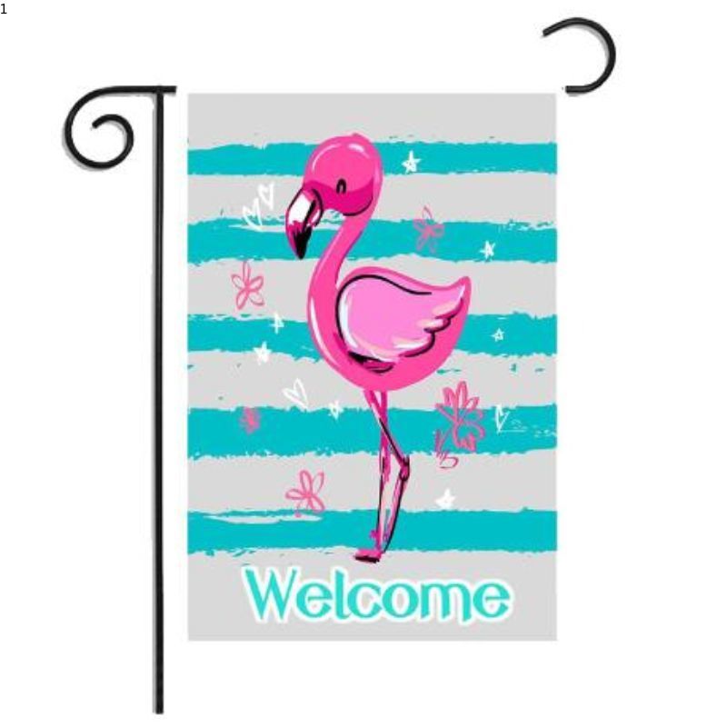 亚马逊专供夏季花园旗数码双面亚麻印花图案户外庭院旗帜厂家批发10详情图2