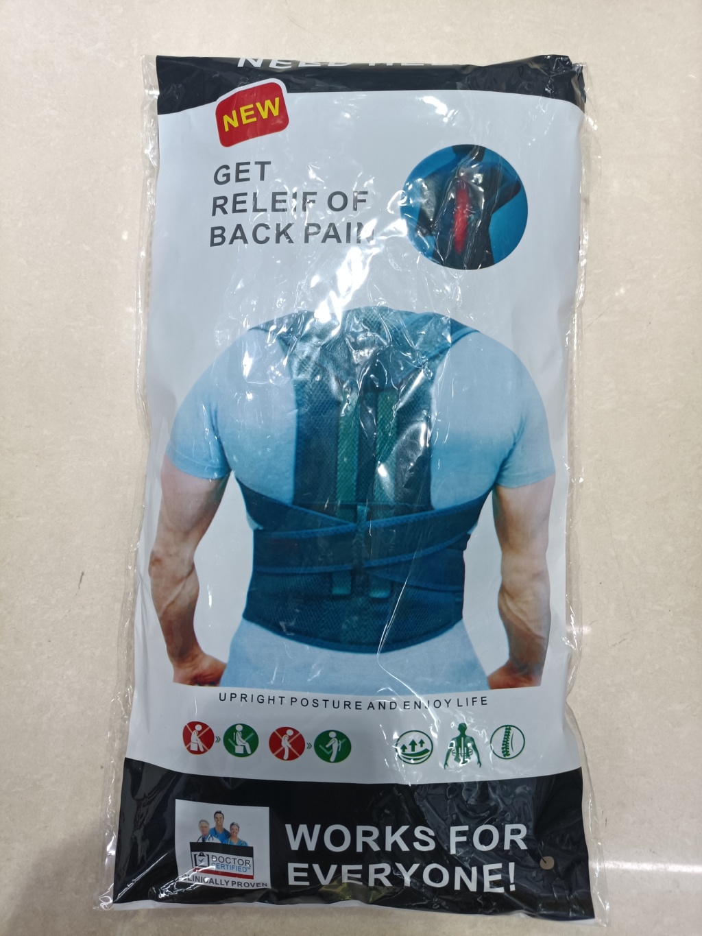 驼背矫正带背姿姿势纠正带背部矫姿带 背带加强矫正器支撑固定带详情11