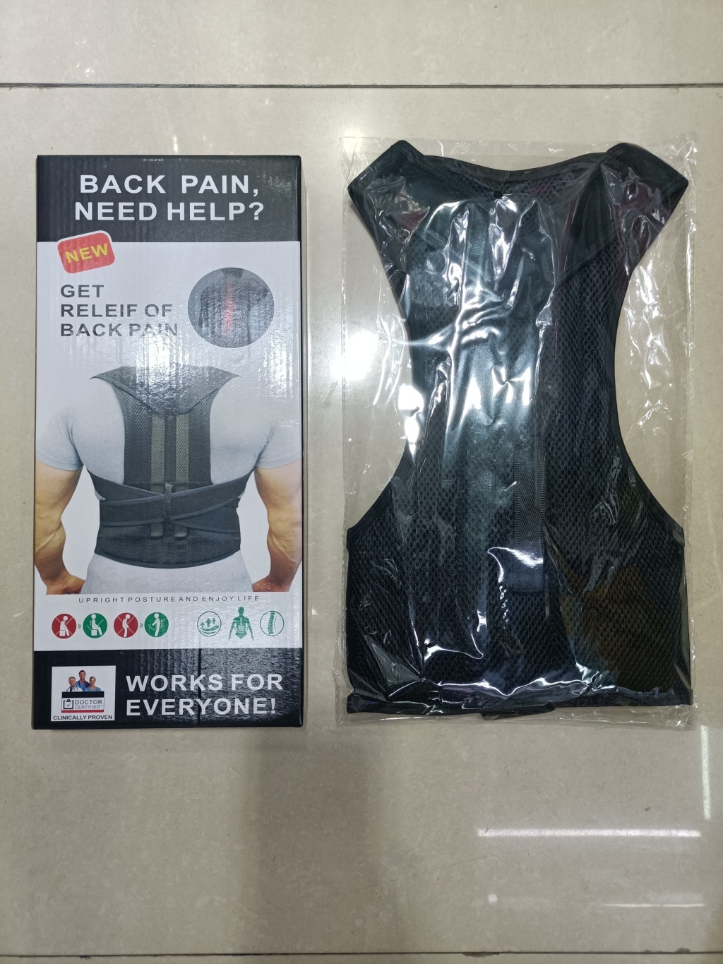 驼背矫正带背姿姿势纠正带背部矫姿带 背带加强矫正器支撑固定带详情12