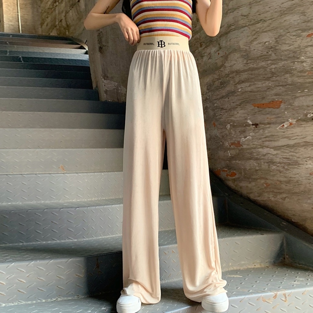 抖抖阔腿裤字母腰阔腿裤懒人阔腿裤详情2