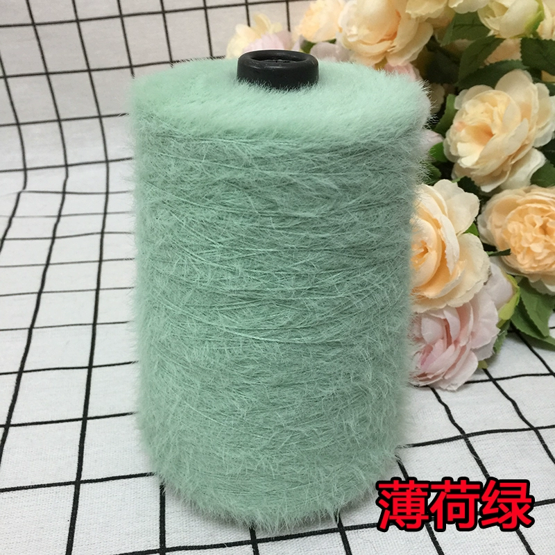 仿貂绒毛线 宝宝线双面绒貂绒线diy手编中粗围巾披肩外套线棒针线详情12