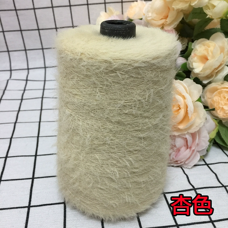 仿貂绒毛线 宝宝线双面绒貂绒线diy手编中粗围巾披肩外套线棒针线详情15