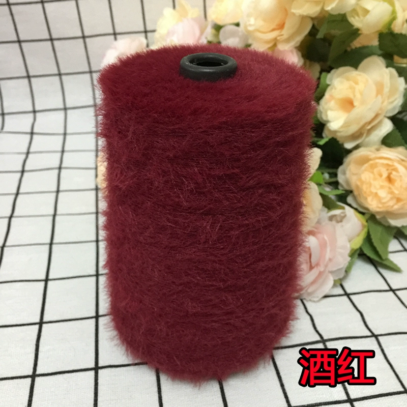 仿貂绒毛线 宝宝线双面绒貂绒线diy手编中粗围巾披肩外套线棒针线详情16