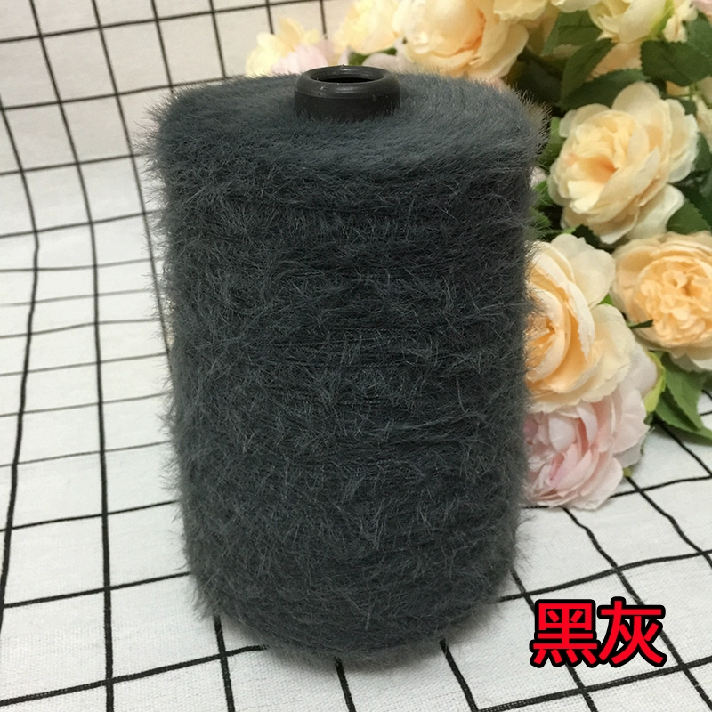 仿貂绒毛线 宝宝线双面绒貂绒线diy手编中粗围巾披肩外套线棒针线详情18