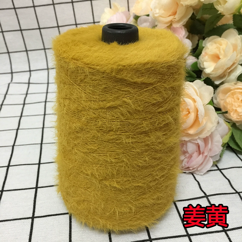 仿貂绒毛线 宝宝线双面绒貂绒线diy手编中粗围巾披肩外套线棒针线详情17