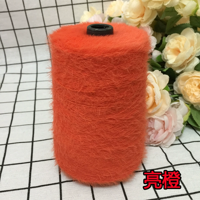 仿貂绒毛线 宝宝线双面绒貂绒线diy手编中粗围巾披肩外套线棒针线详情7