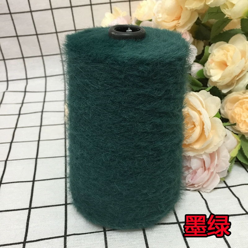 仿貂绒毛线 宝宝线双面绒貂绒线diy手编中粗围巾披肩外套线棒针线详情5