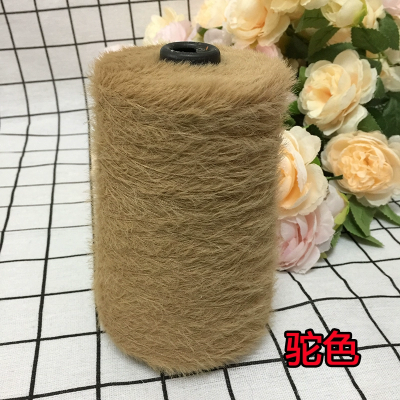 仿貂绒毛线 宝宝线双面绒貂绒线diy手编中粗围巾披肩外套线棒针线详情14