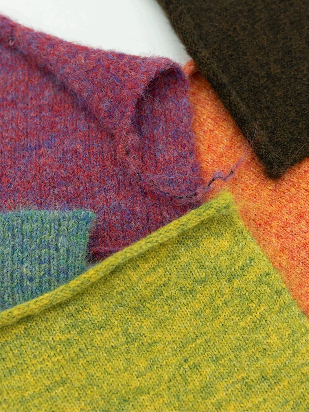 糖果色仿羊驼弹力长毛纱线毛线团手混线手工diy编织钩针棒针配线详情1