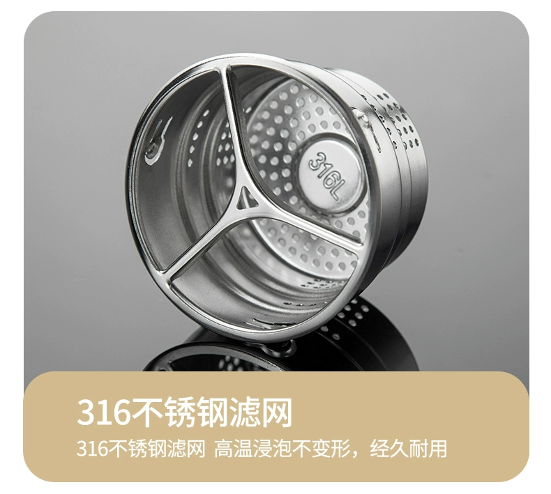 shimizu清水玻璃杯水杯男士办公室车载提环泡茶杯子男生高级杯子详情9