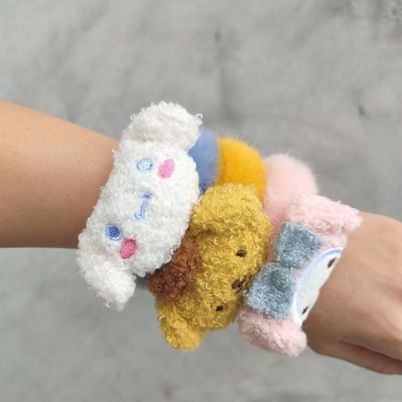 冬季ins糖果发圈头绳少女高马尾甜美毛绒详情图1