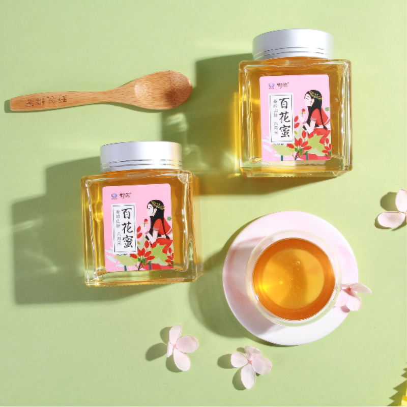 野蕊【百花蜂蜜】250g/瓶 森林蜜源 自然成熟多花种蜂蜜 秦岭山脉原蜜天然野生 玻璃瓶装包邮 250g详情图2